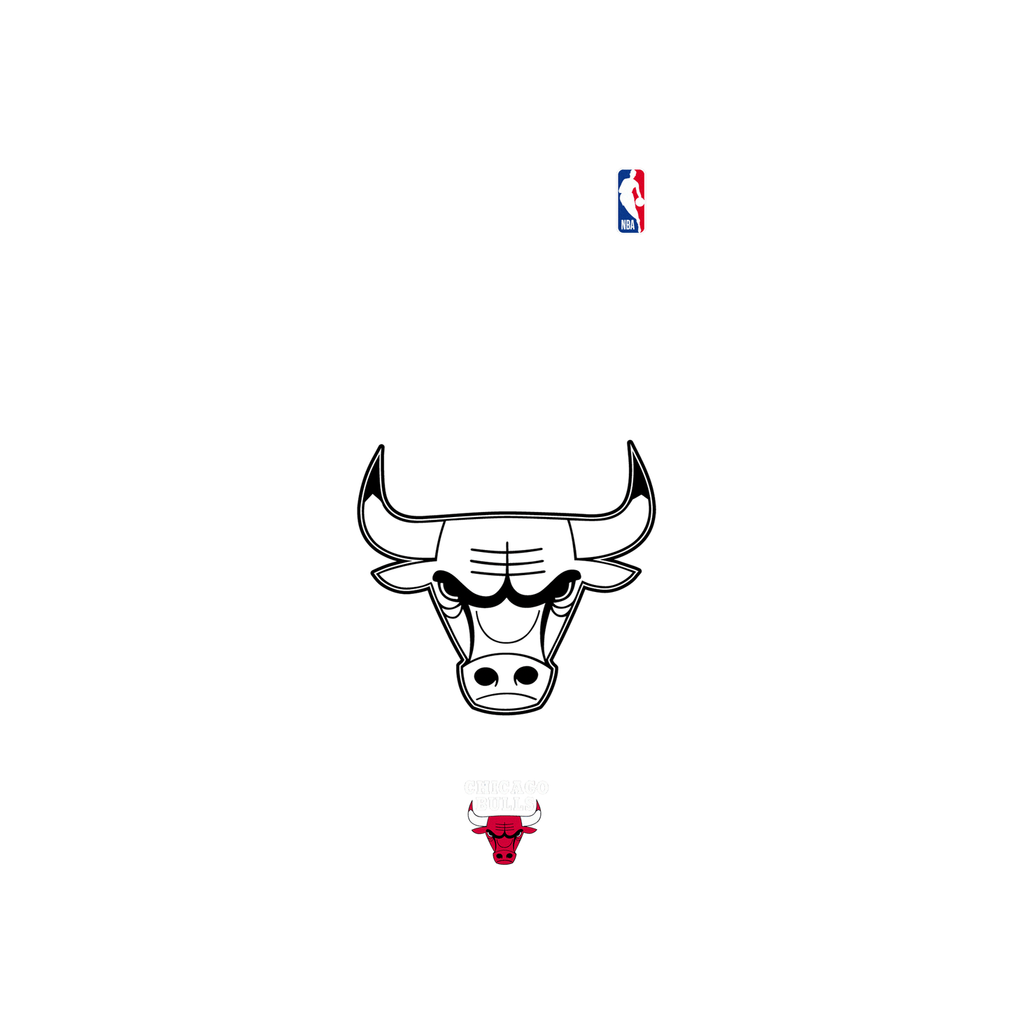 RhinoShield X NBA SolidSuit (MagSafe compatible) Samsung Galaxy S23+ Case - Chicago Bulls B&W - Light