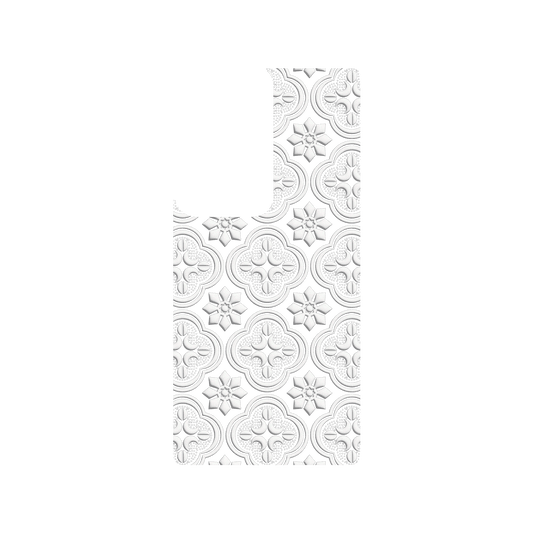 RHINOSHIELD X OldHouseFace SolidSuit (MagSafe compatible) Samsung Galaxy S24 Ultra Case - Patterned Glass- Begonia Flowers