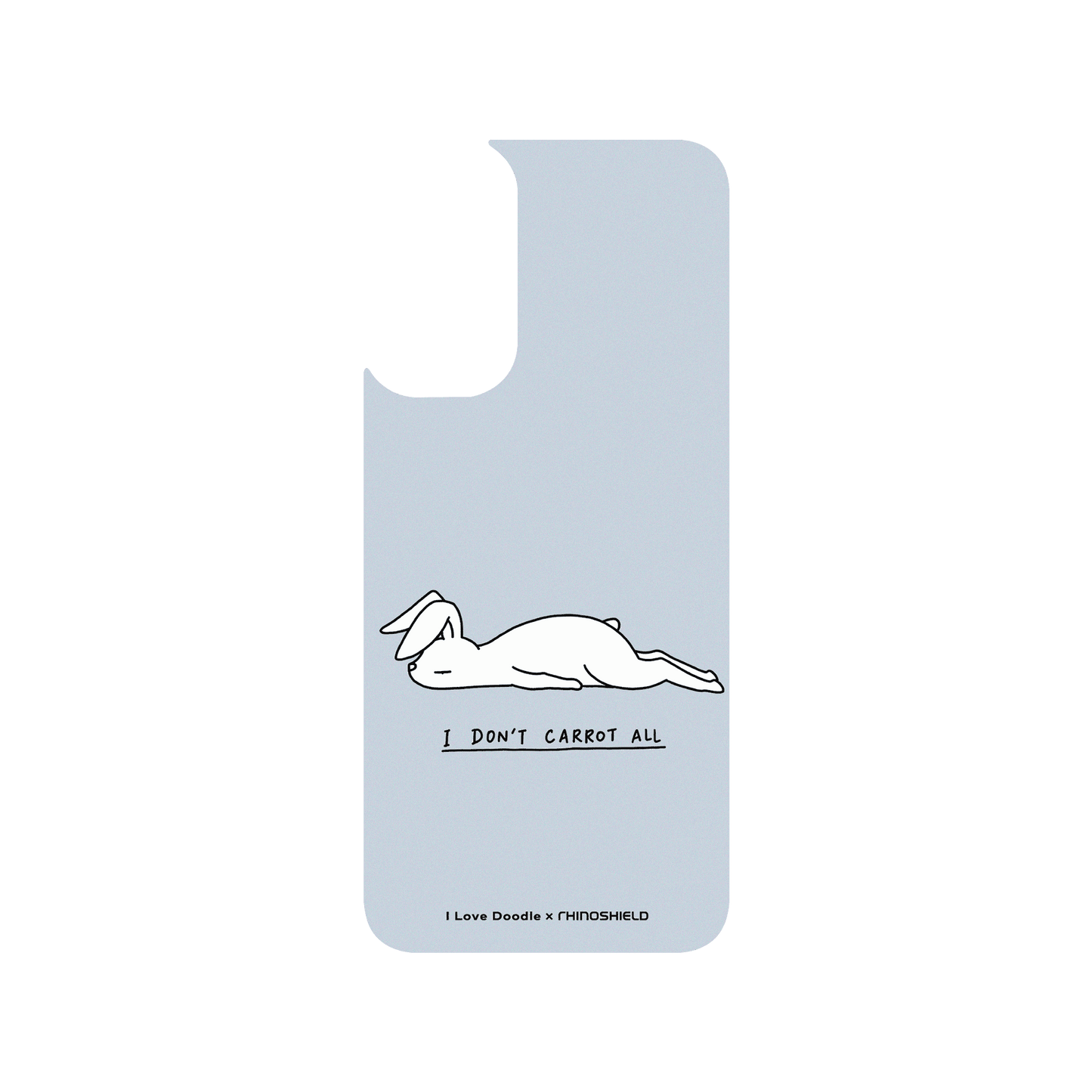 RHINOSHIELD X I Love Doodle SolidSuit Samsung Galaxy A14 (4G) Case - Rabbit Don't Care