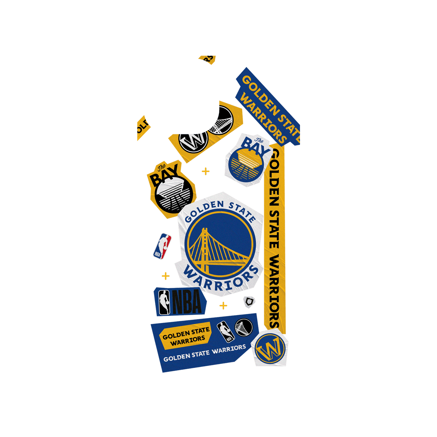 RHINOSHIELD X NBA SolidSuit iPhone 15 Case - Golden State Warriors - Collage