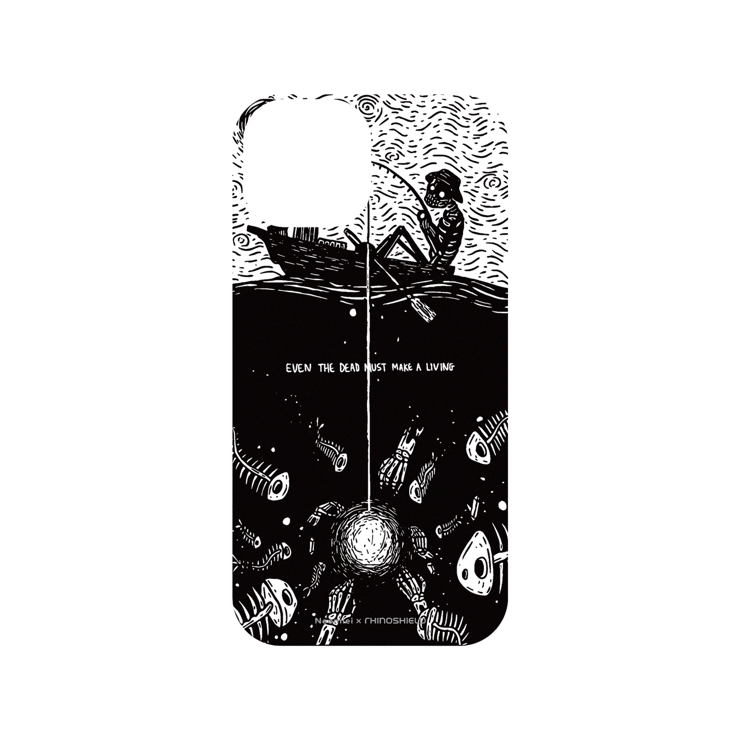 RHINOSHIELD X Neomlei SolidSuit (MagSafe compatible) iPhone 15 Case - Even The Dead Must Make A Living