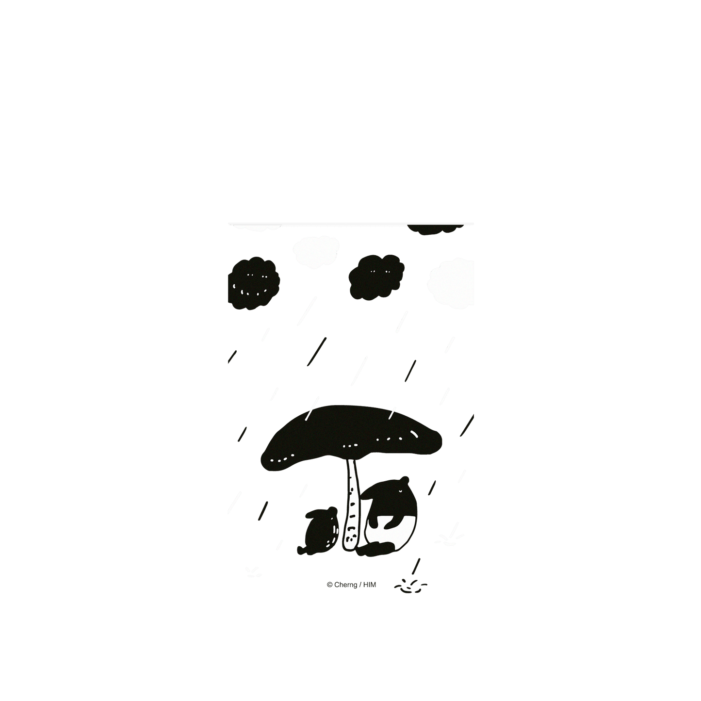 RHINOSHIELD X LAIMO SolidSuit Google Pixel 8 Pro Case - It's Raining (Transparent)