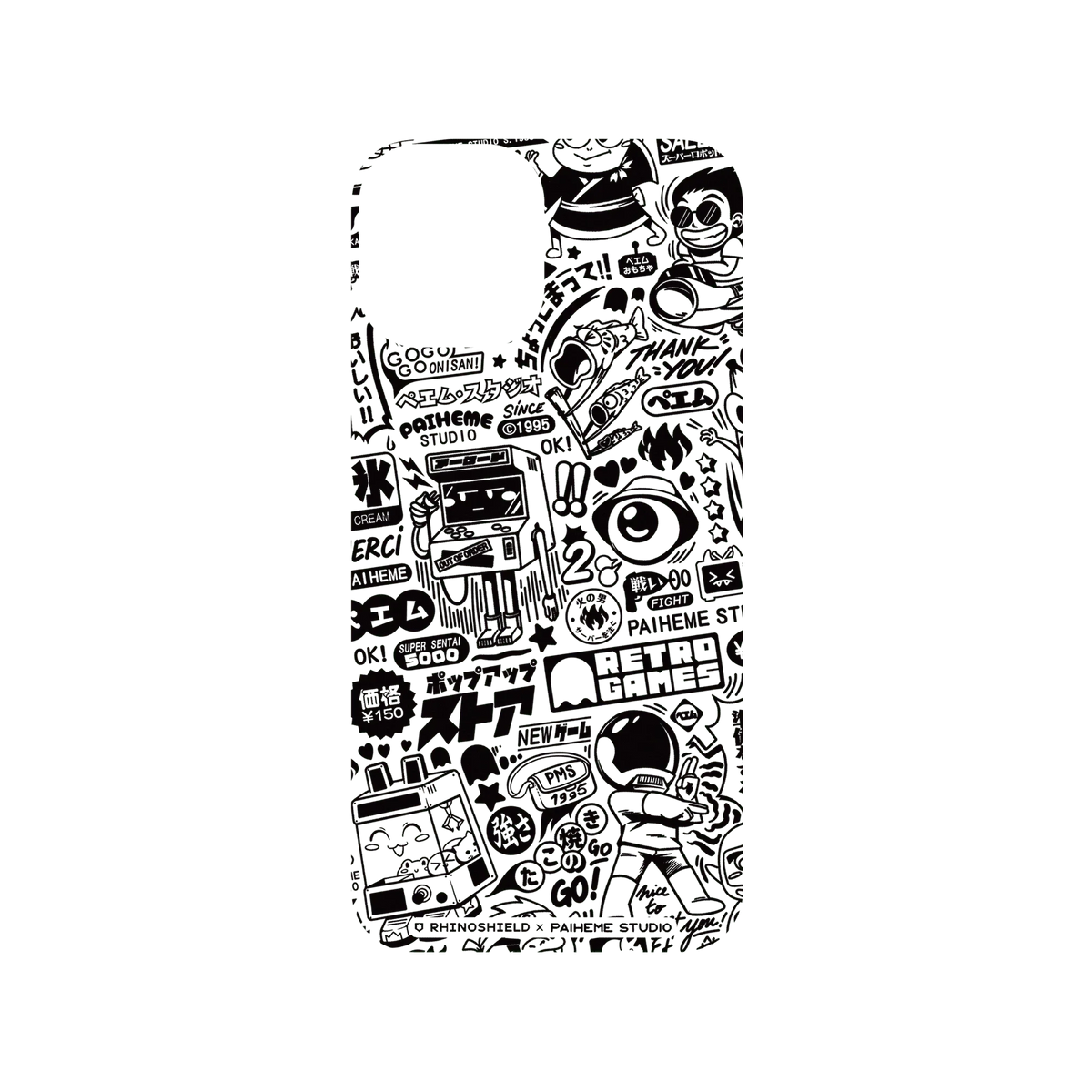 RHINOSHIELD X Paiheme Studio SolidSuit iPhone 12 Case - Retro Games