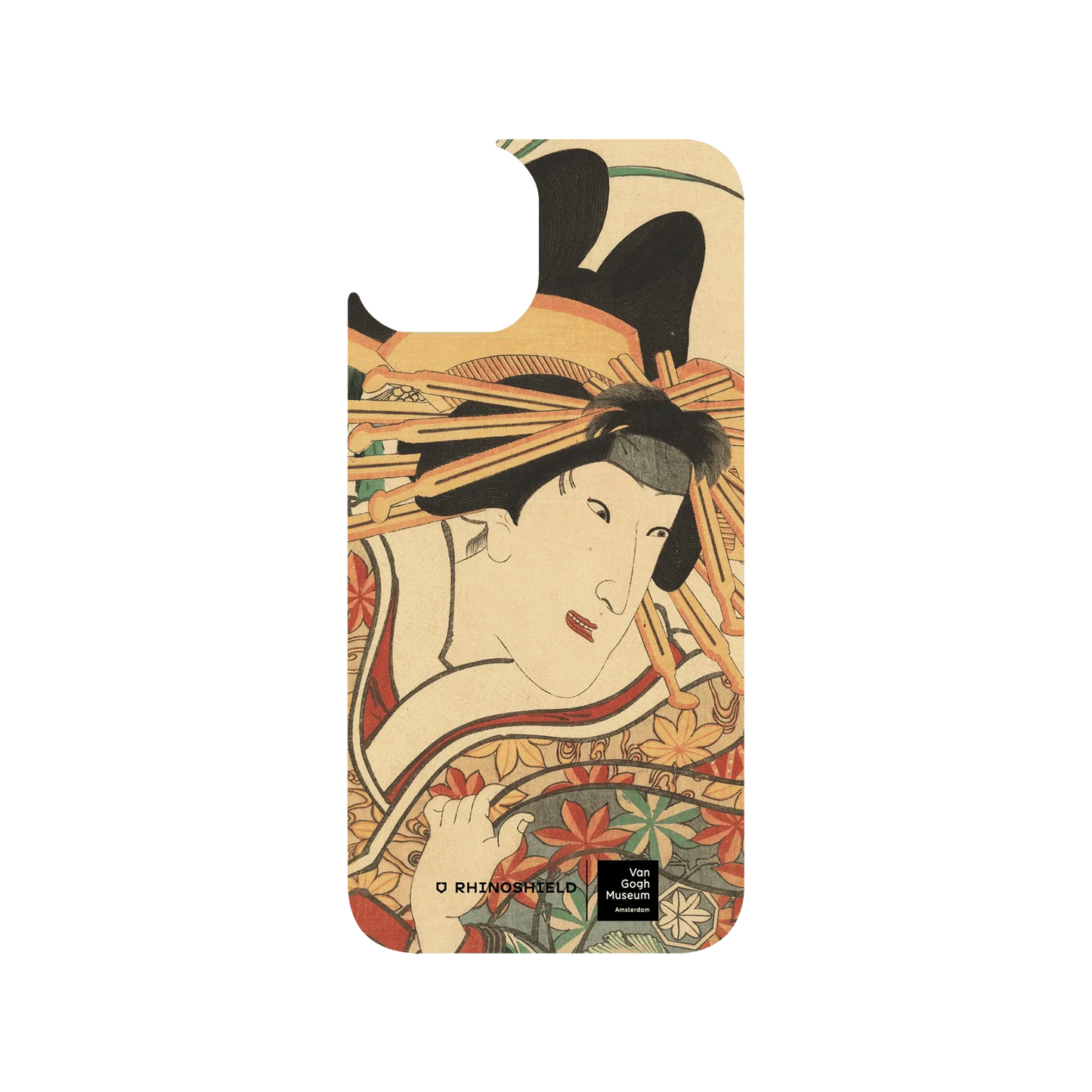 RHINOSHIELD X Van Gogh Museum  Clear iPhone 14 Case - Actor Iwai Kumesaburō (III) in the Role of the Courtesan
