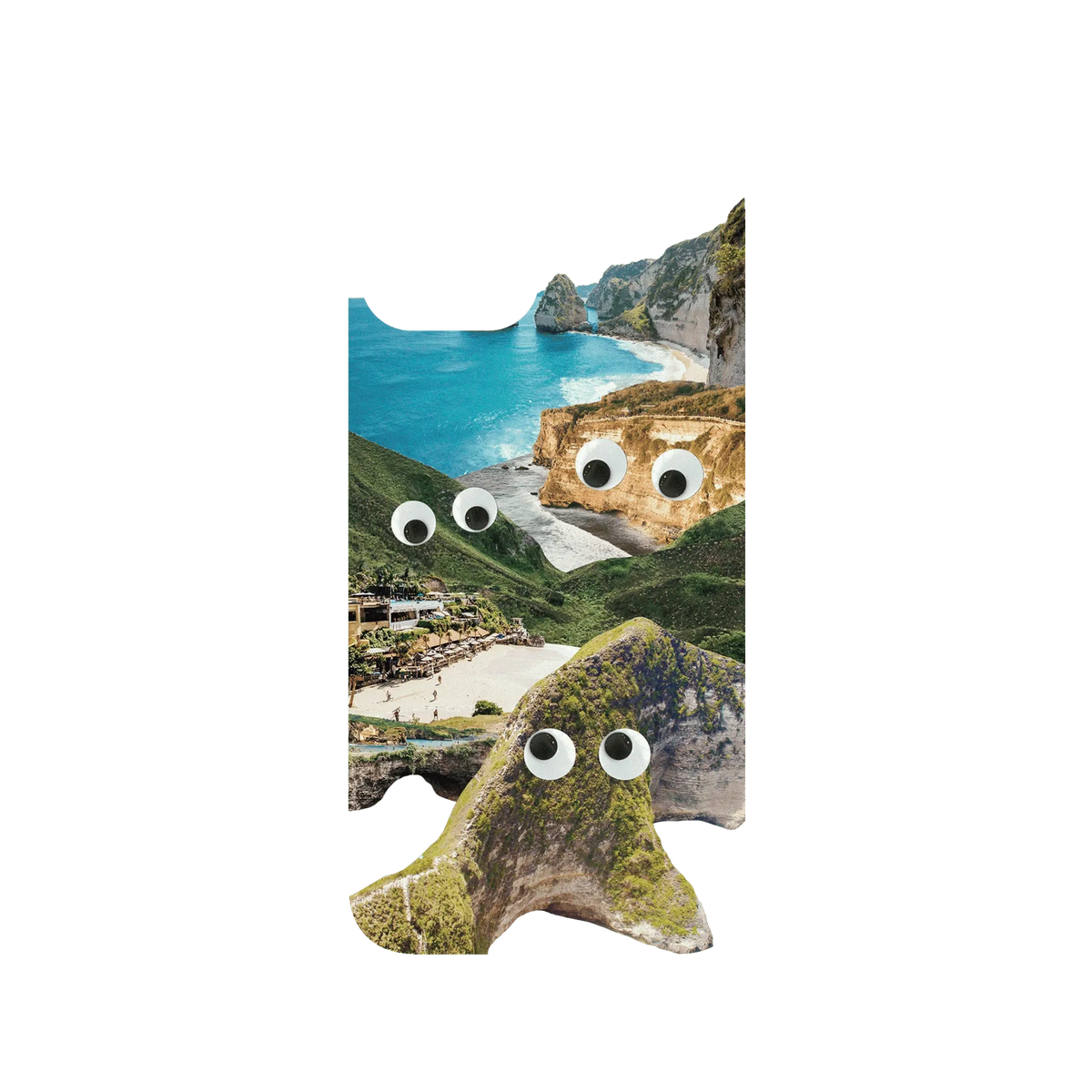RHINOSHIELD SolidSuit iPhone 13 Case: Original Designs - Bali Island's Eyes On You