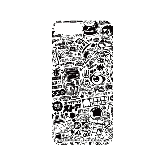 RHINOSHIELD X Paiheme Studio Mod NX iPhone 7 Plus Case - Retro Games Backplate