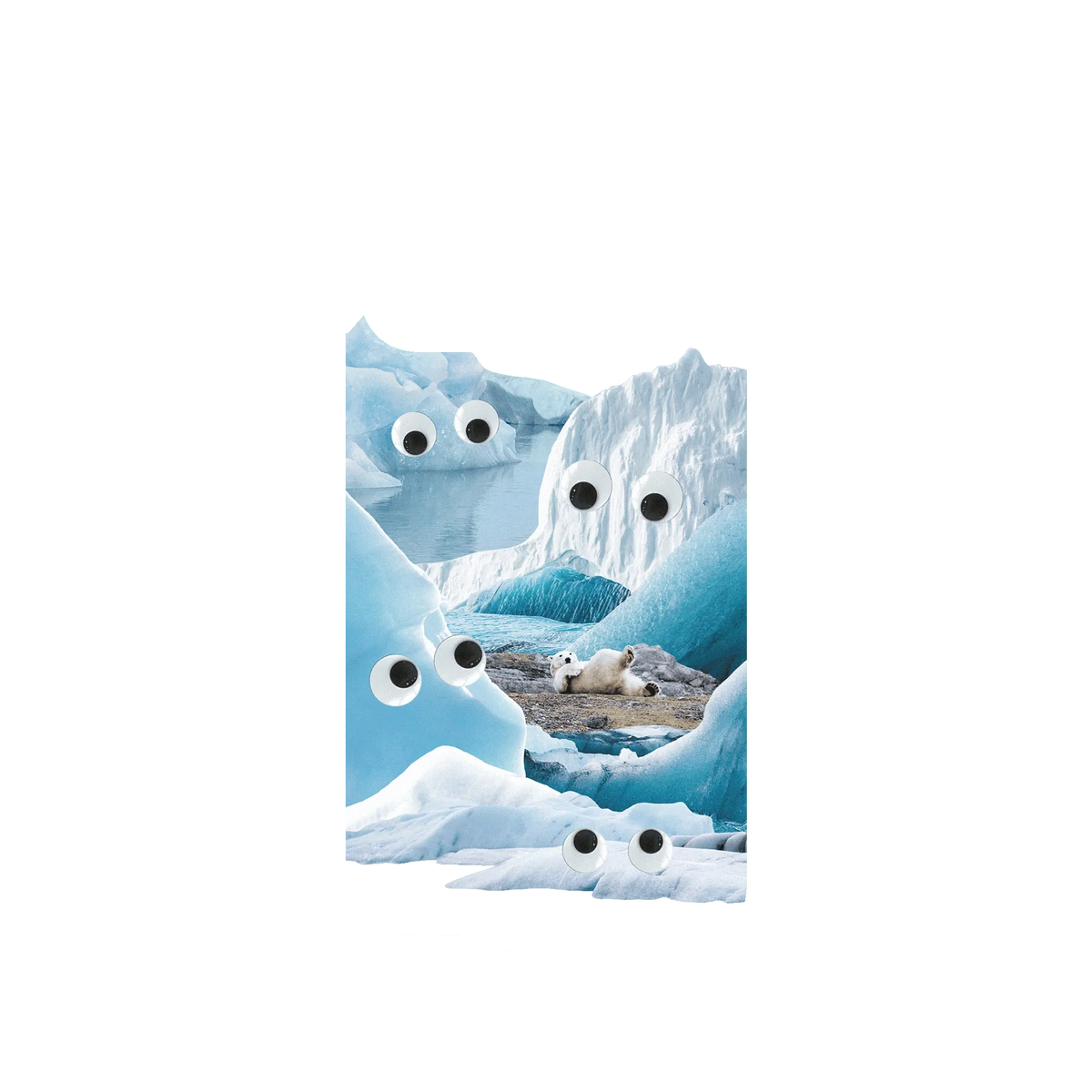 RHINOSHIELD Clear iPhone 12 Pro Case: Original Designs - Arctic Glacier's Eyes On You