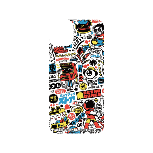 RHINOSHIELD X Paiheme Studio SolidSuit iPhone 11 Pro Max Case - Retro Games Color