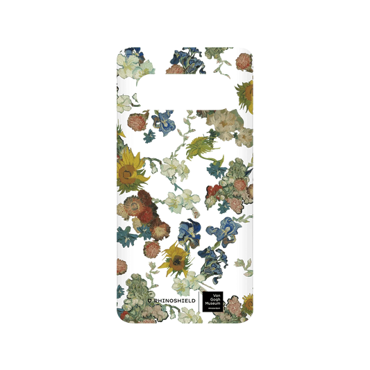 RHINOSHIELD X Van Gogh Museum  SolidSuit Samsung Galaxy S10 (4G) Case - Vincent's Flowers - 50th Anniversary Transparent