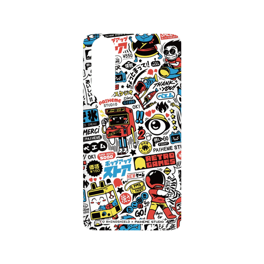 RHINOSHIELD X Paiheme Studio SolidSuit Huawei P30 Case - Retro Games Color