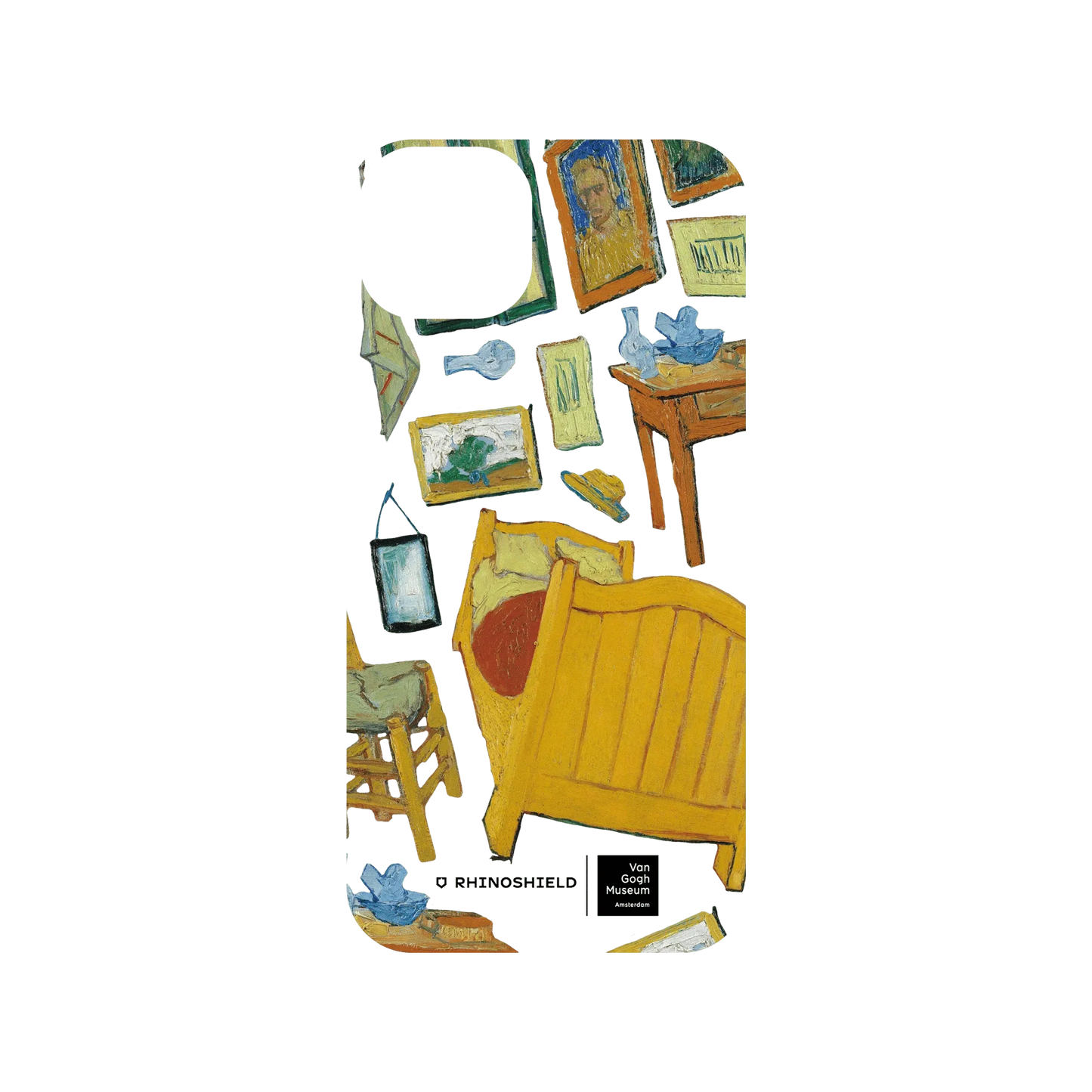 RHINOSHIELD X Van Gogh Museum  SolidSuit (MagSafe compatible) iPhone 15 Plus Case - The Bedroom - Transparent