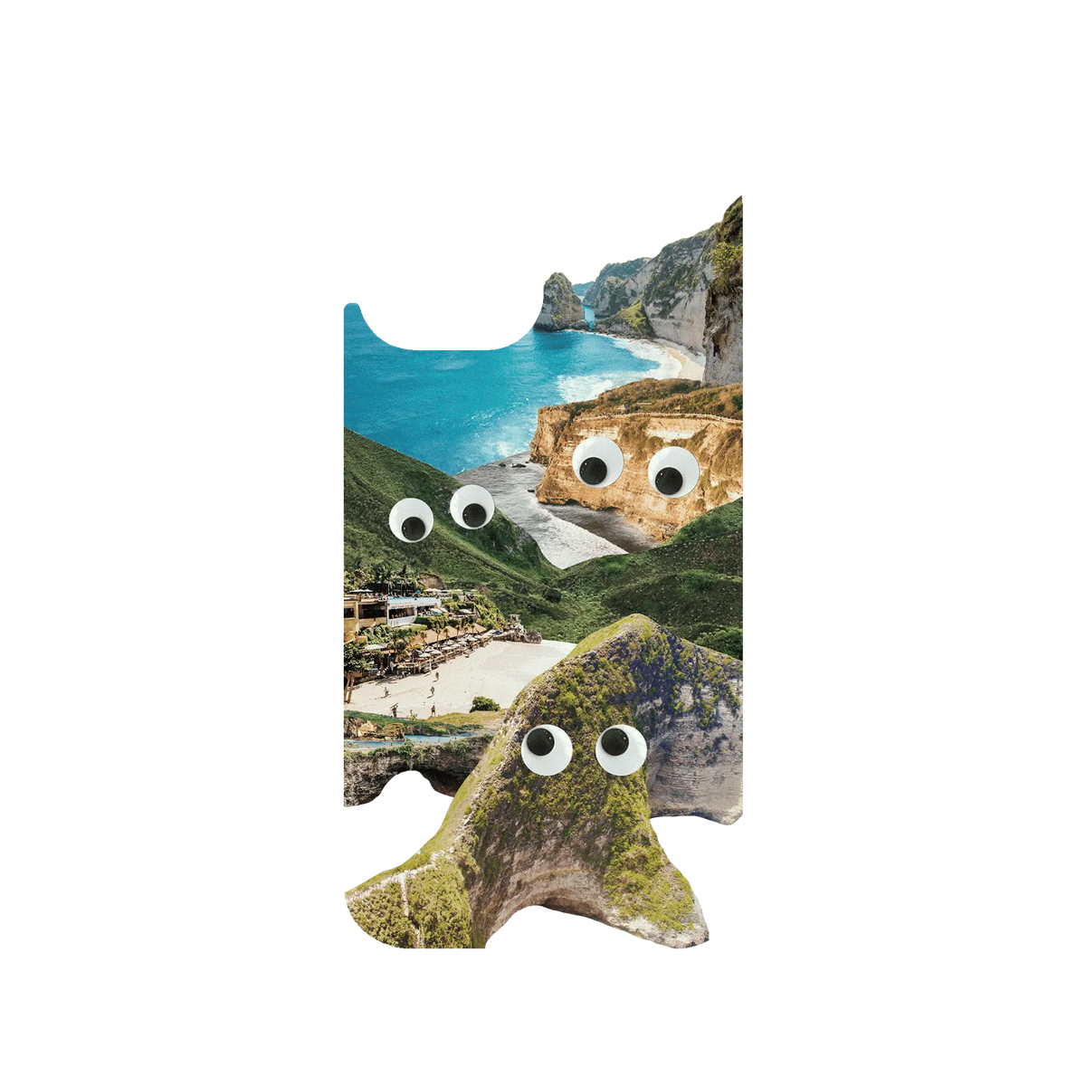 RHINOSHIELD Clear iPhone 12 Case: Original Designs - Bali Island's Eyes On You