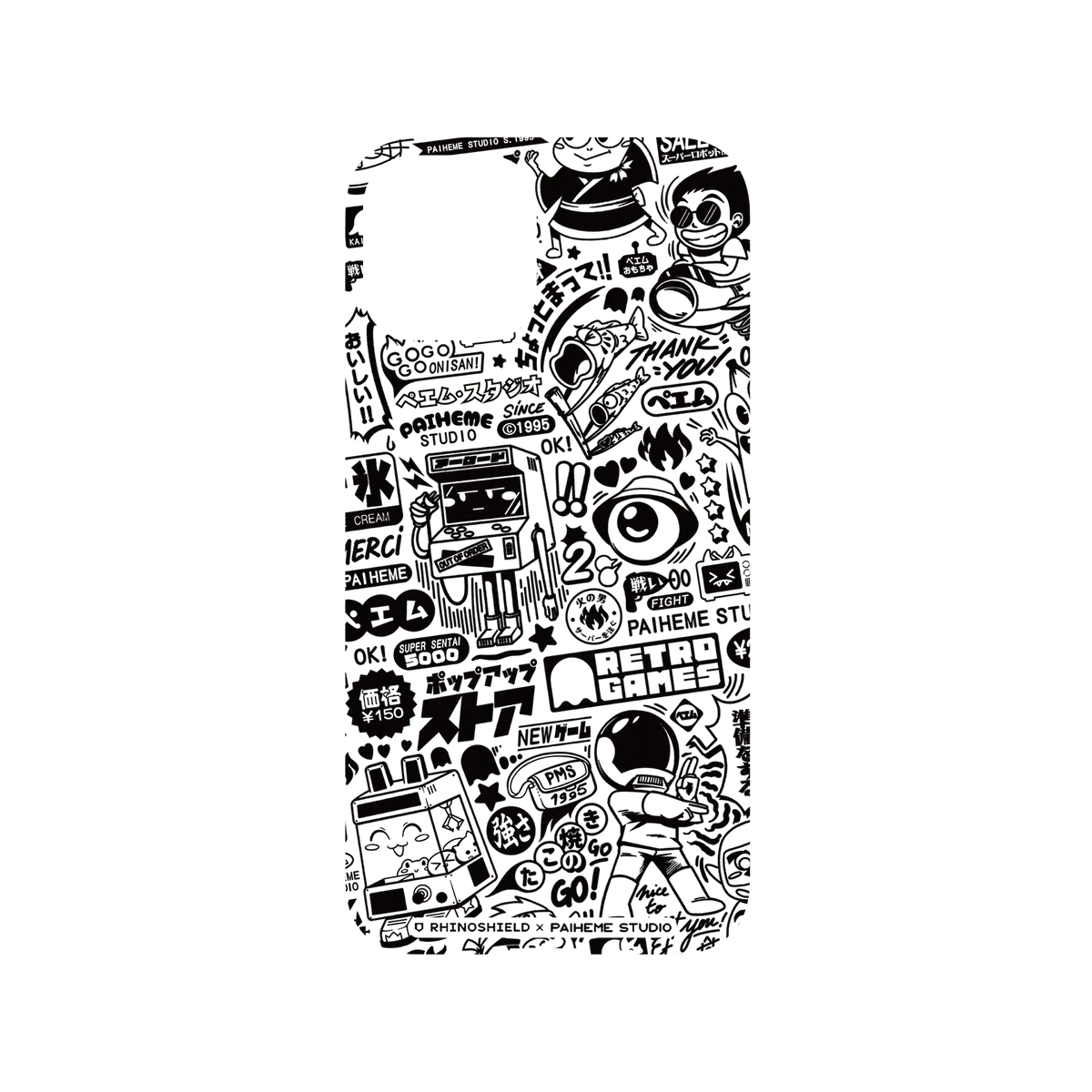 RHINOSHIELD X Paiheme Studio Mod NX iPhone 11 Pro Case - Retro Games Backplate