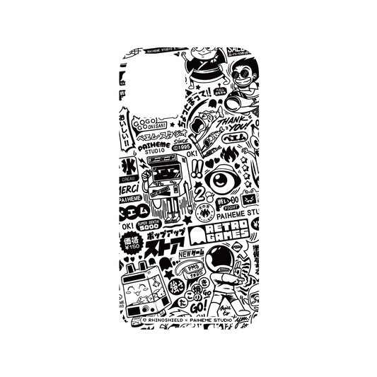 RHINOSHIELD X Paiheme Studio Mod NX iPhone 11 Pro Case - Retro Games Backplate