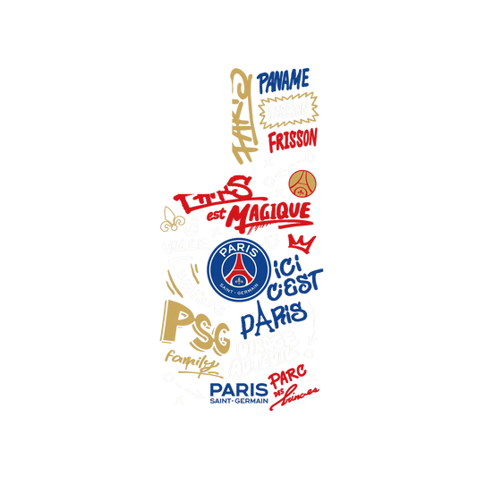RHINOSHIELD X PSG SolidSuit Samsung Galaxy S24+ Case - Paris Saint-Germain - Graffiti