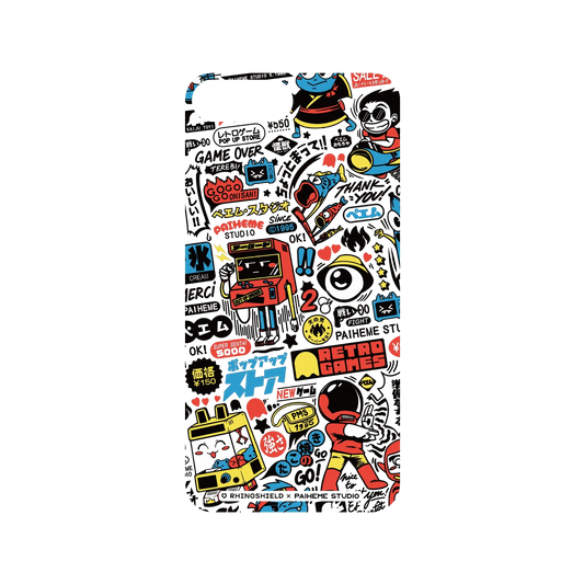 RHINOSHIELD X Paiheme Studio Mod NX iPhone 7 Plus Case - Retro Games Color Backplate