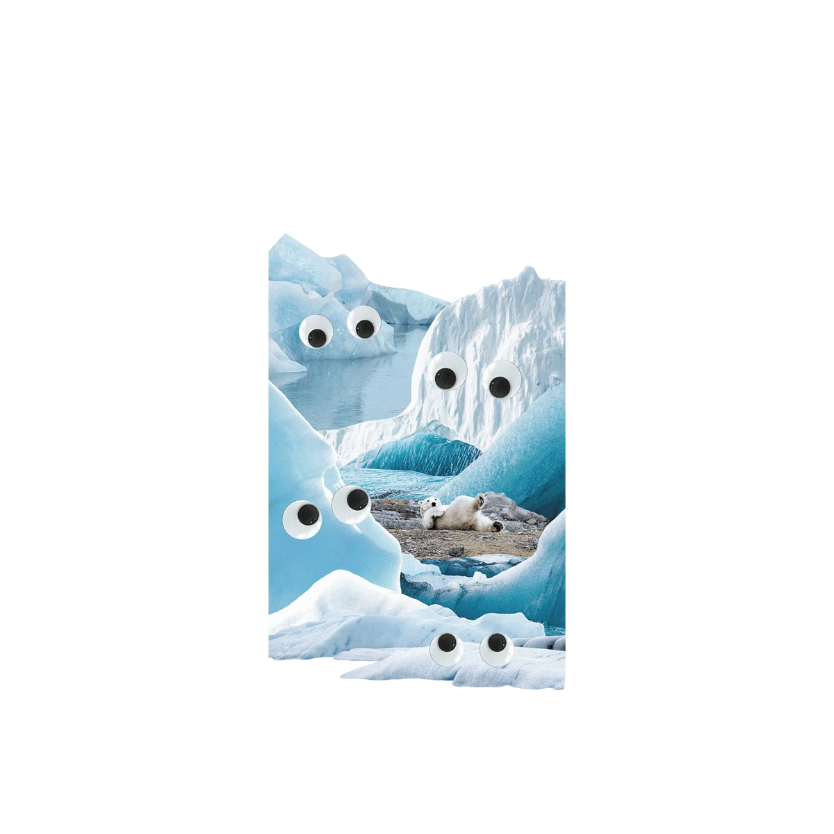 RHINOSHIELD Mod NX iPhone 8 Case: Original Designs - Arctic Glacier's Eyes On You Backplate