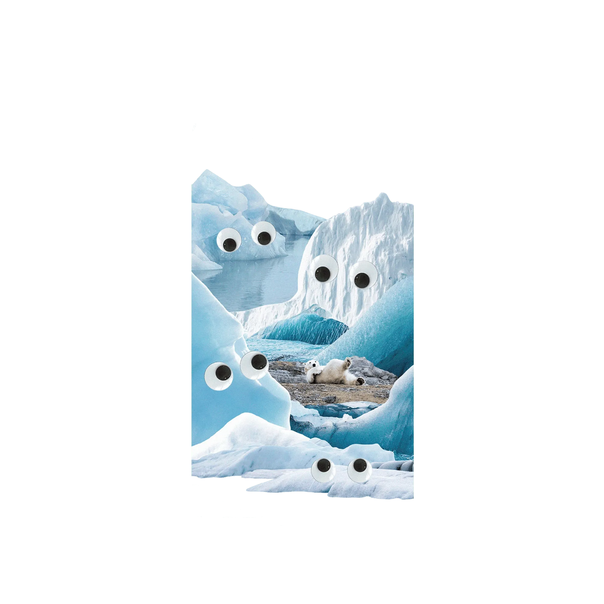 RHINOSHIELD Mod NX iPhone 8 Plus Case: Original Designs - Arctic Glacier's Eyes On You Backplate