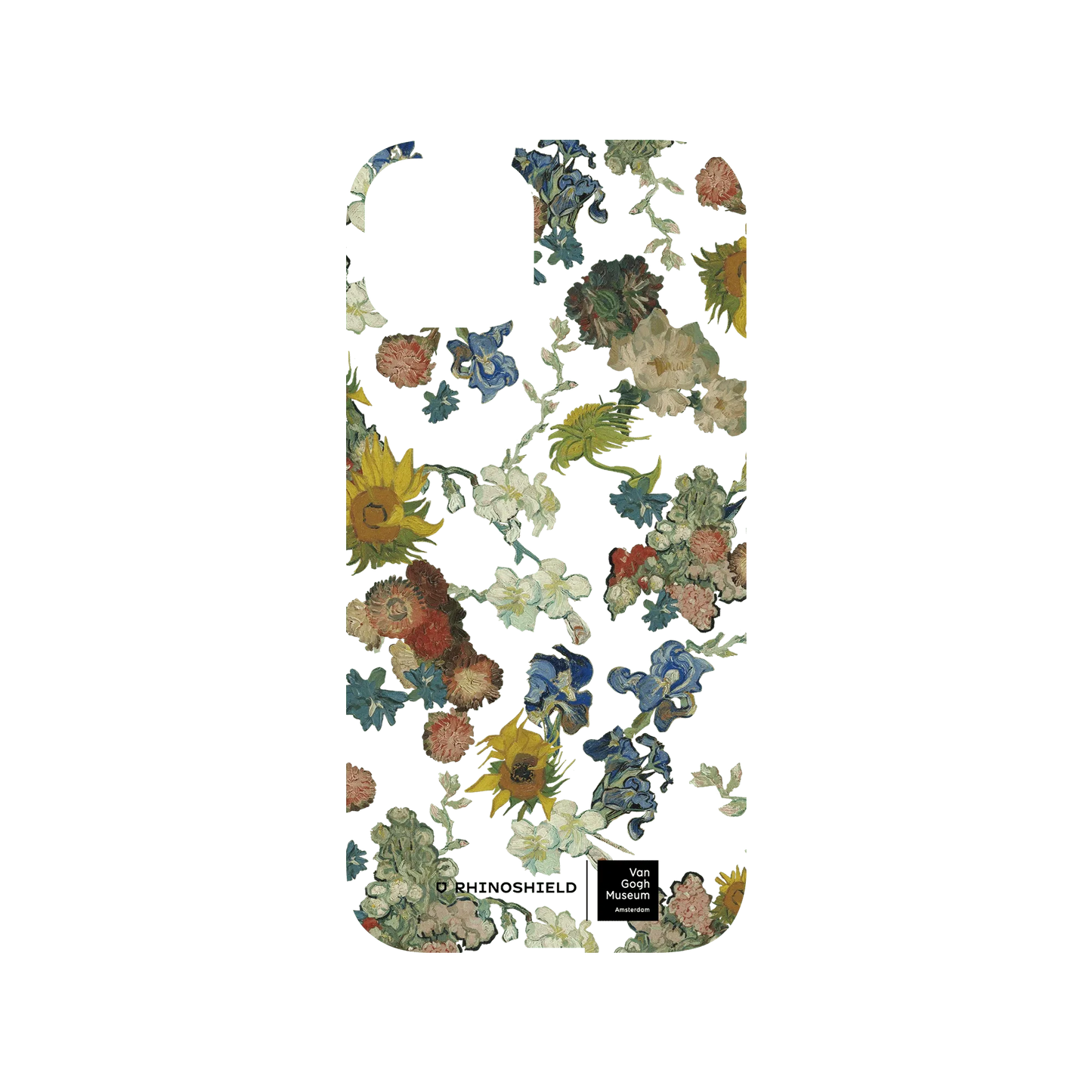 RHINOSHIELD X Van Gogh Museum  Mod NX iPhone 13 Case - Vincent's Flowers - 50th Anniversary Transparent Backplate