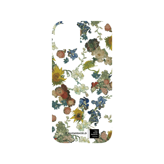 RHINOSHIELD X Van Gogh Museum  Mod NX iPhone 13 Case - Vincent's Flowers - 50th Anniversary Transparent Backplate