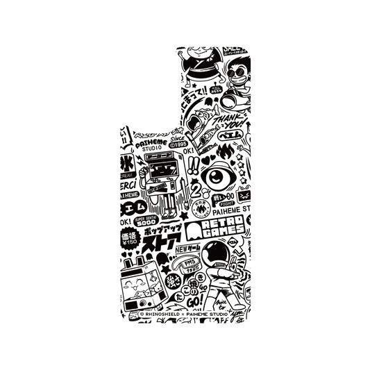 RHINOSHIELD X Paiheme Studio SolidSuit Samsung Galaxy A73 Case - Retro Games