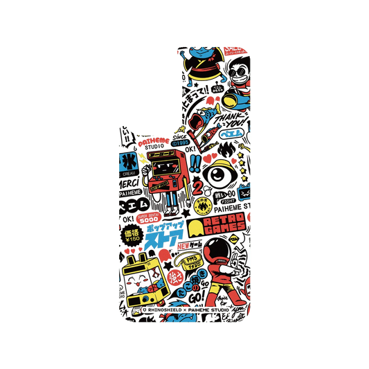 RHINOSHIELD X Paiheme Studio SolidSuit Samsung Galaxy A53 Case - Retro Games Color