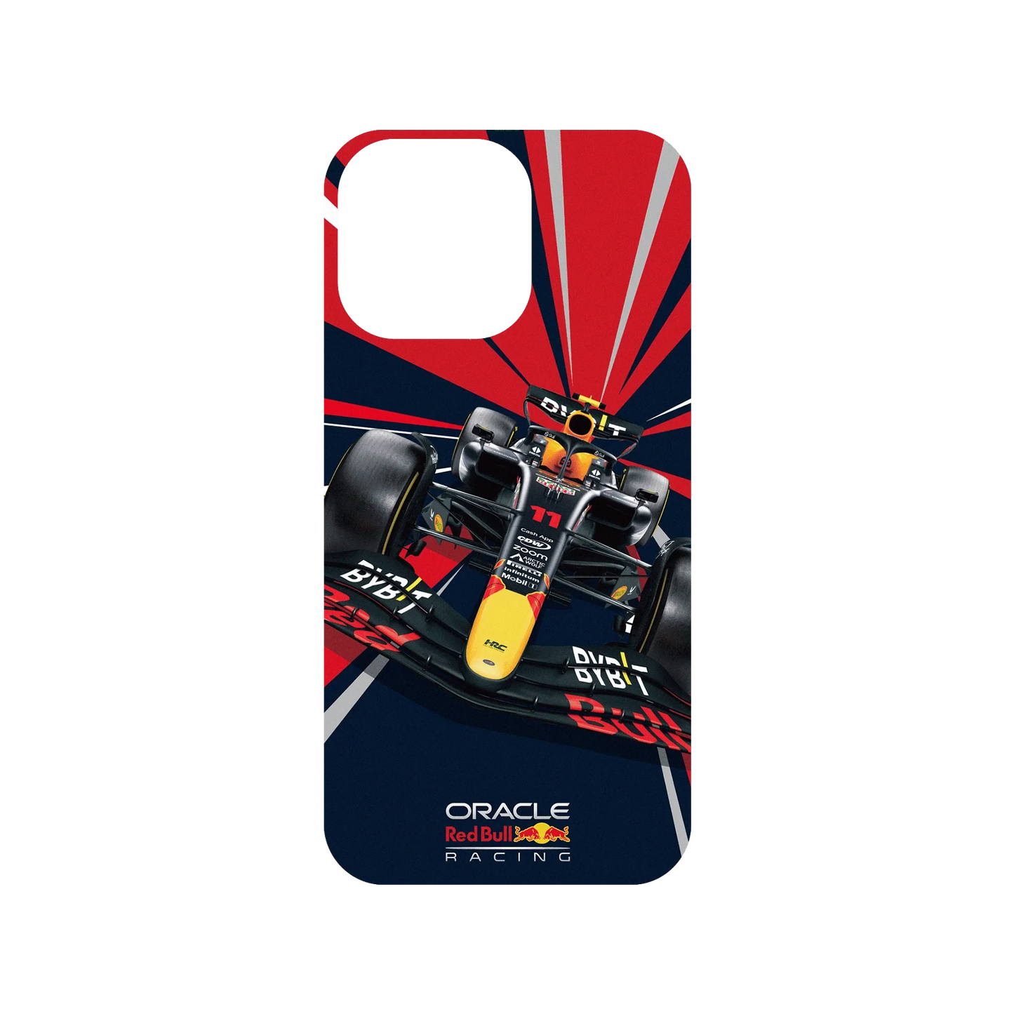 RHINOSHIELD X Oracle Red Bull Racing SolidSuit iPhone 15 Pro Max Case - F1 Car - Ready, set, go!