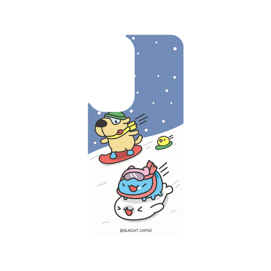 RHINOSHIELD X BUGCAT CAPOO SolidSuit Samsung Galaxy S24 Case - Fun of Skiing