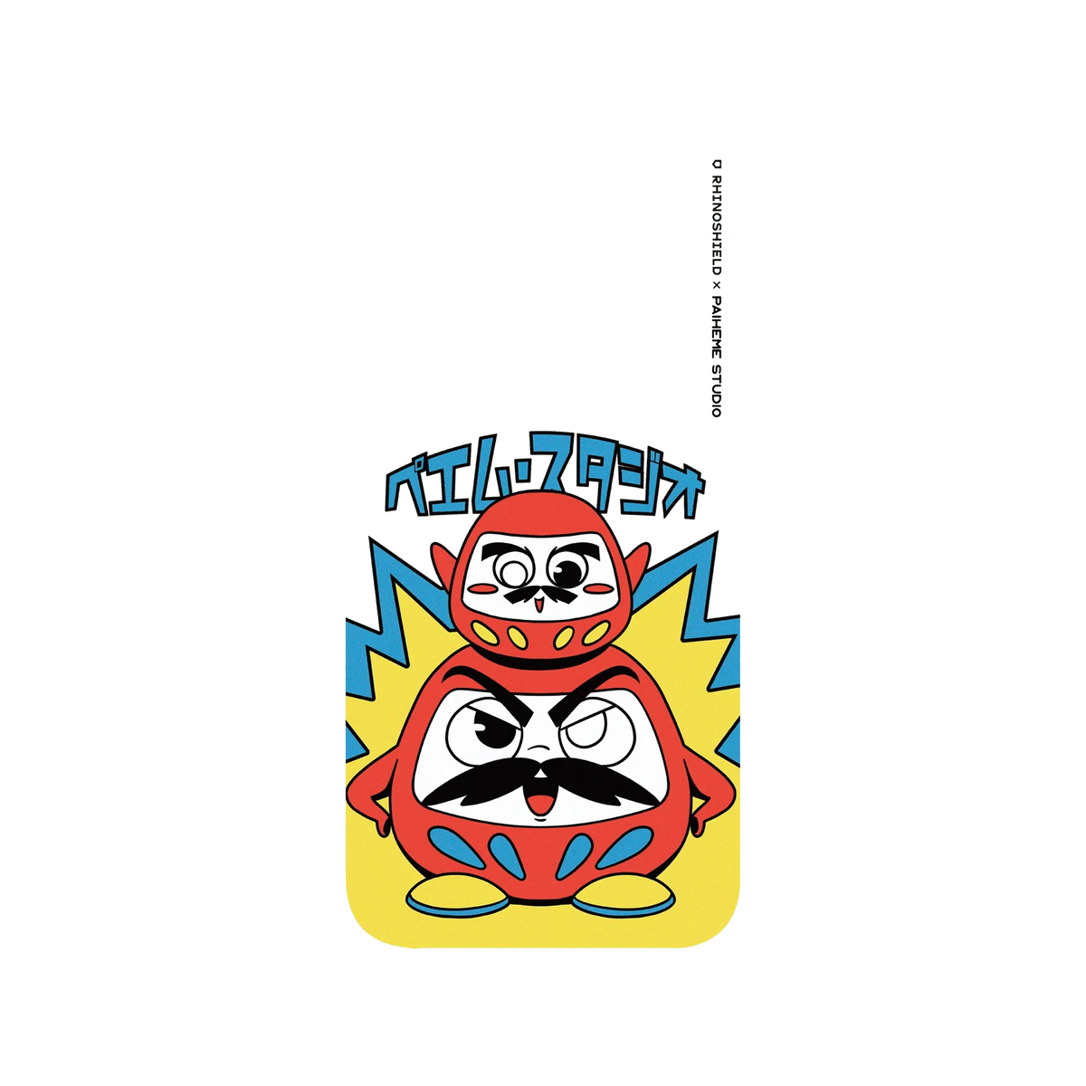 RHINOSHIELD X Paiheme Studio Clear iPhone 13 Case - Daruma Family