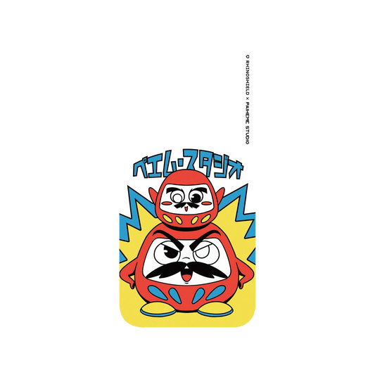 RHINOSHIELD X Paiheme Studio Clear iPhone 13 Case - Daruma Family