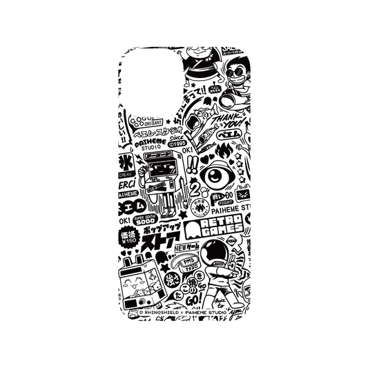RHINOSHIELD X Paiheme Studio SolidSuit iPhone 12 Case - Retro Games
