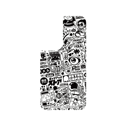 RHINOSHIELD X Paiheme Studio SolidSuit Samsung Galaxy S22 Case - Retro Games
