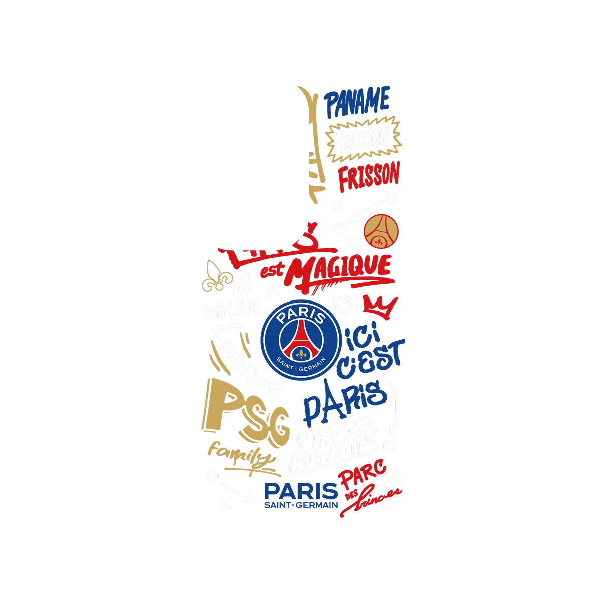 RhinoShield X PSG SolidSuit (MagSafe compatible) Samsung Galaxy S24 Ultra Case - Paris Saint-Germain - Graffiti