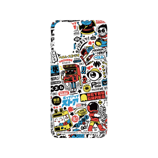 RHINOSHIELD X Paiheme Studio SolidSuit Samsung Galaxy S20 (4G/5G) Case - Retro Games Color
