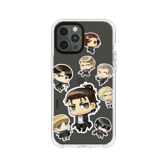 RhinoShield X Attack on Titan Clear iPhone 12 Pro Max Case - Attack on Titan - Chibi