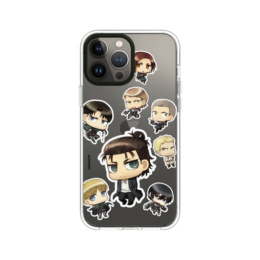 RhinoShield X Attack on Titan Clear iPhone 13 Pro Max Case - Attack on Titan - Chibi