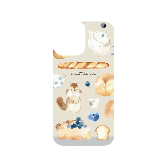 RhinoShield X Liang Feng Clear iPhone 12 Pro Case - Pear and bread