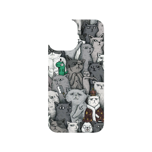 RhinoShield X Incrediville Clear iPhone 12 Case - Tough Cats