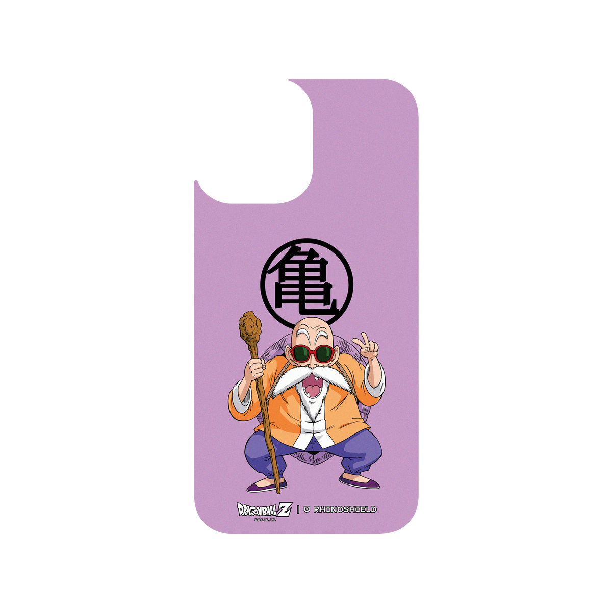 RhinoShield X Dragon Ball Z Clear iPhone 12 Case - Kamesennin & "Kame" symbol