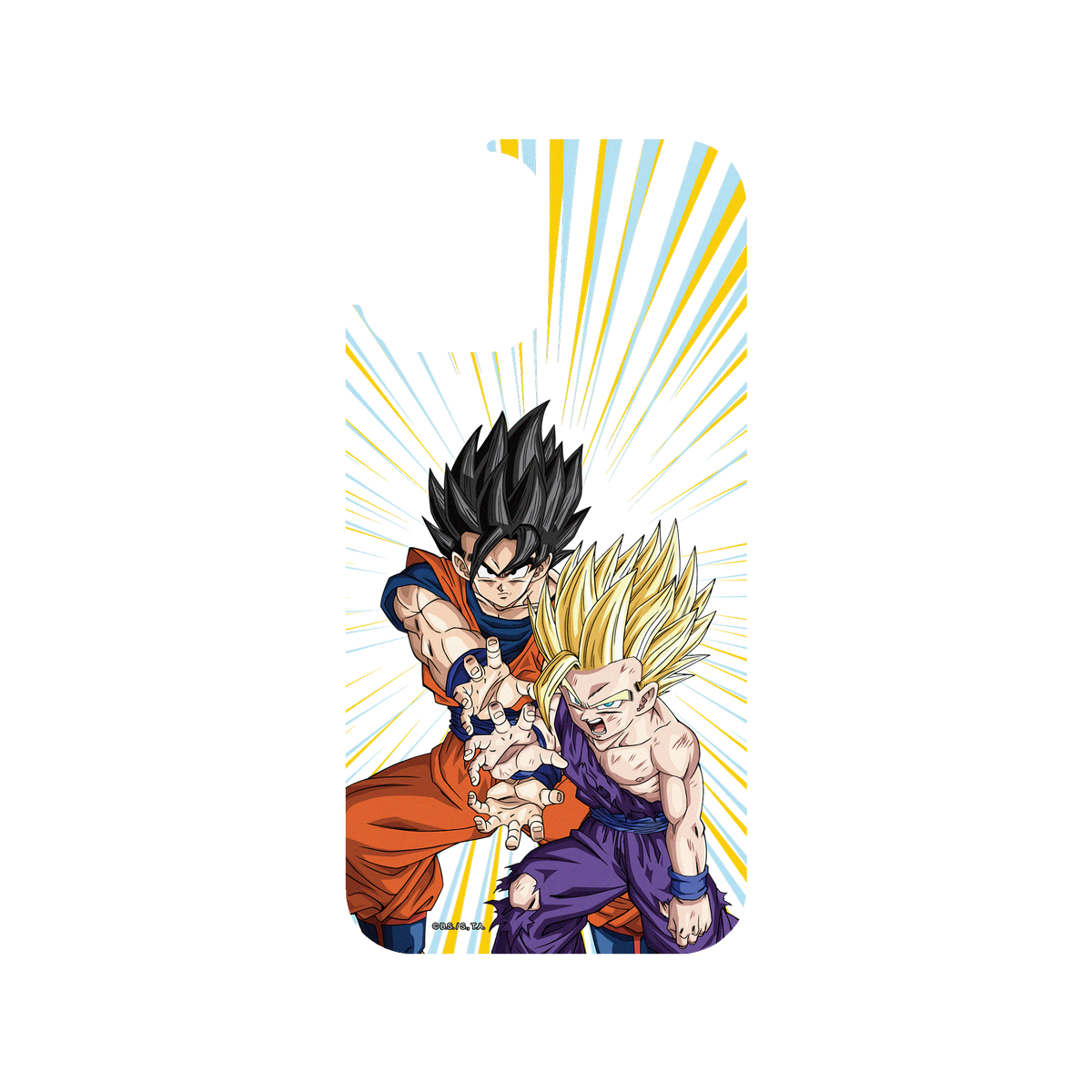RhinoShield X Dragon Ball Z Clear iPhone 12 Pro Case - Father-Son Kamehameha