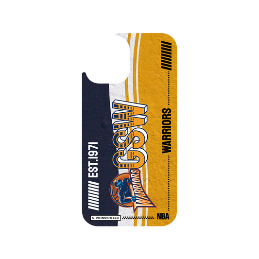 iPhone 12 Pro 犀牛盾Clear聯名設計款透明手機殼 NBA - 復古球員卡-金州勇士 Golden State Warriors - Vintage Card