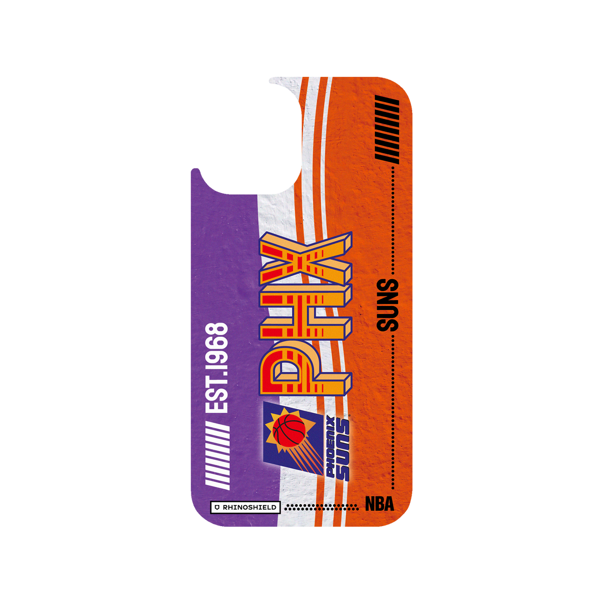 iPhone 12 Pro 犀牛盾Clear聯名設計款透明手機殼 NBA - 復古球員卡-鳳凰城太陽 Phoenix Suns - Vintage Card