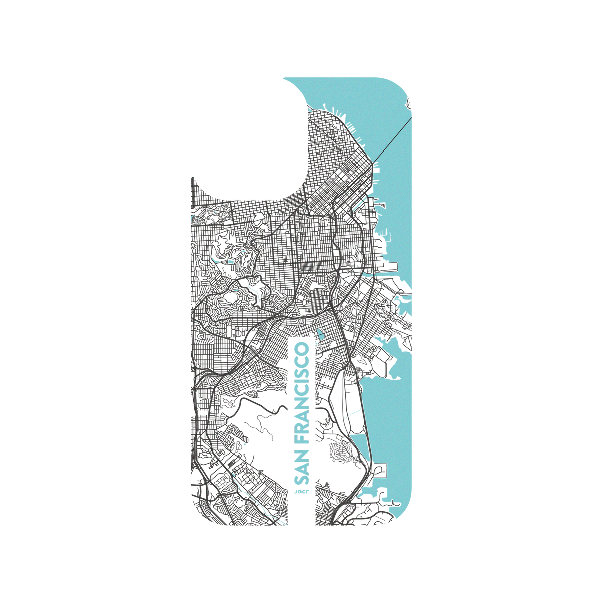 RhinoShield X JOCR Clear iPhone 12 Case - San Francisco (Black Logo)