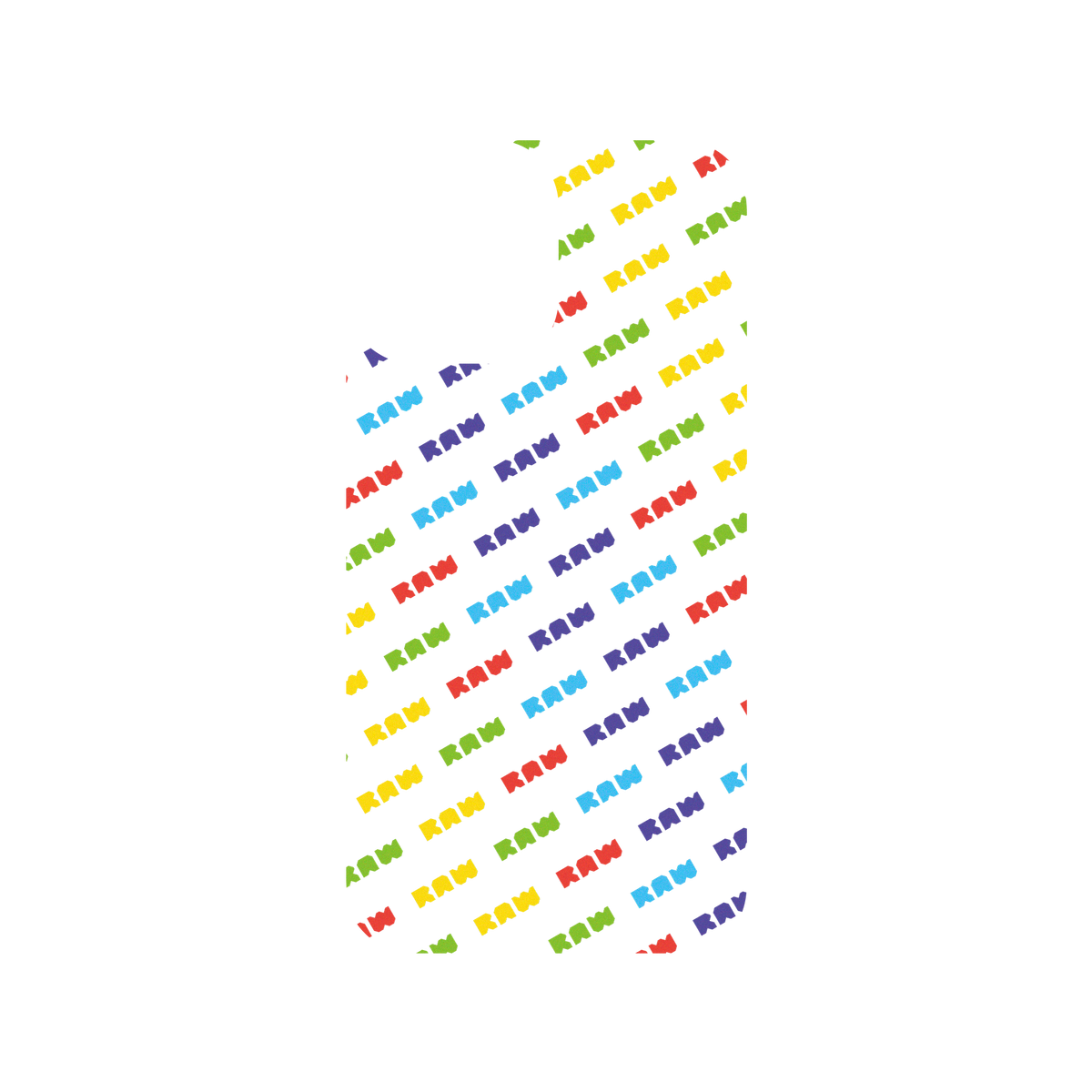 RhinoShield X JOCR Clear iPhone 12 Case - Raw Rainbow Pattern Small