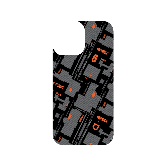 RhinoShield X 6: Siege Clear iPhone 12 Case - Map - Orange