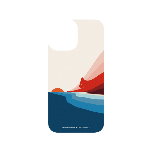 RhinoShield X I Love Doodle Clear iPhone 12 Pro Case - Cat Landscape - First Dawn