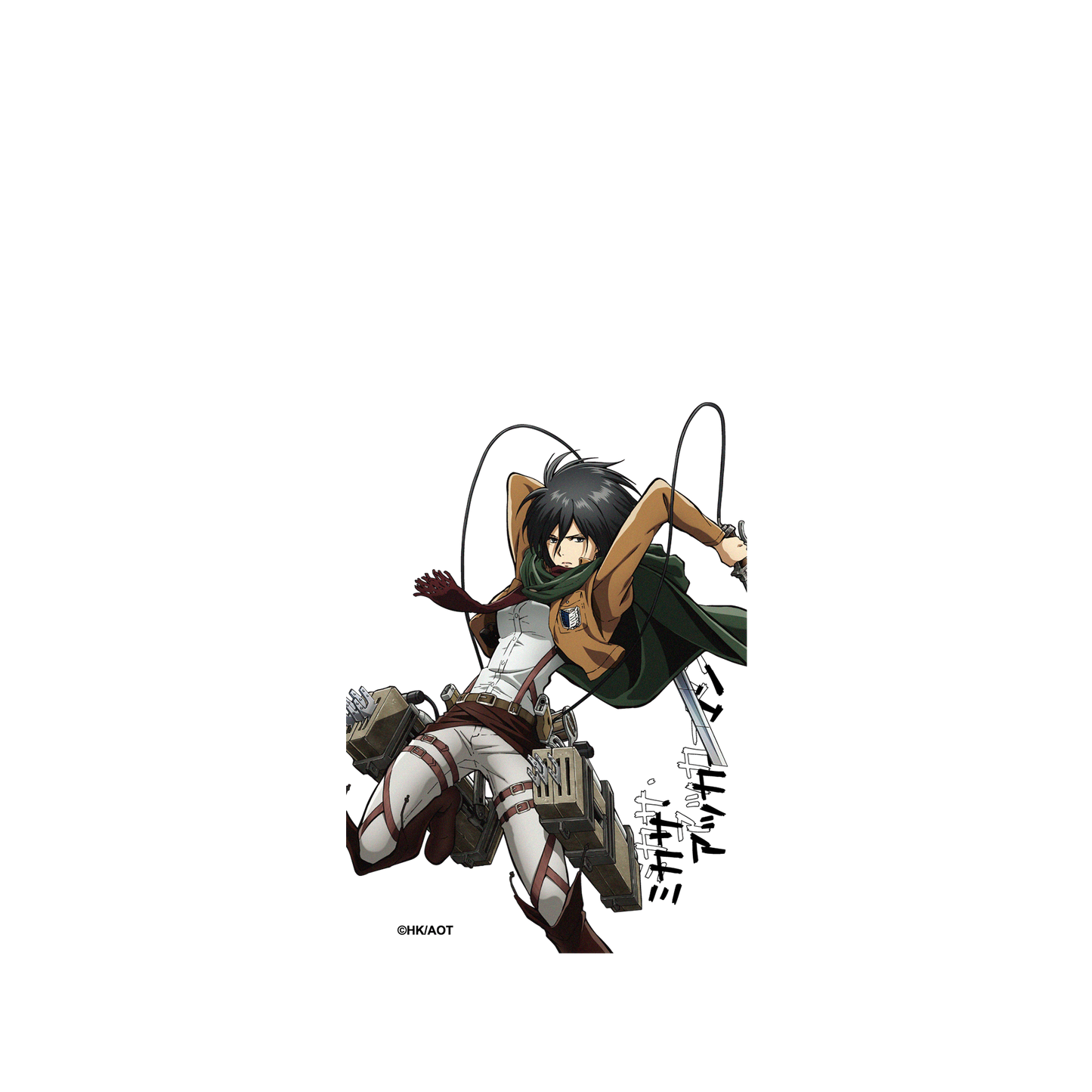 RhinoShield X Attack on Titan Clear iPhone 12 Case - Mikasa in Action
