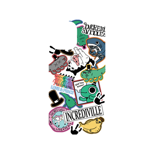 RhinoShield X Incrediville Clear iPhone 12 Case - Odd Sticker Album