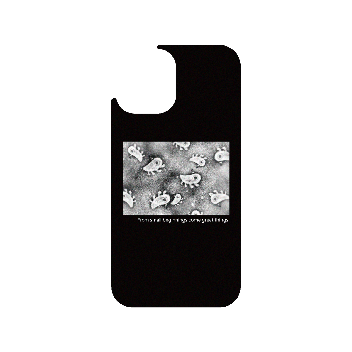 RHINOSHIELD X Incrediville  Clear iPhone 12 Case - Microscopic Observation - Black