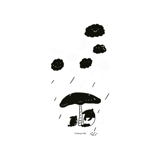 RhinoShield X LAIMO Clear iPhone 12 Pro Max Case - It's Raining (Transparent)